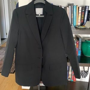 Tibi Cotton Nylon Cutout Lapel Blazer